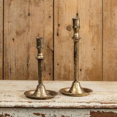 Aged Elegance Taper Candle Holder