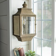 Aged Farmhouse Sconce Lantern