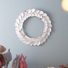 Aged Iron Wreath Wall Decor