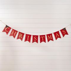 Aged Metal Christmas Pennant Banner