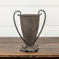 Aged Metal Esperanza Vase