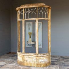 Aged Metal Facade Display