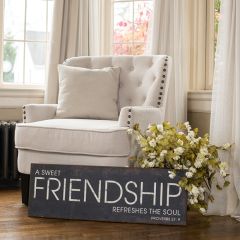 Aged Metal Friendship Sign