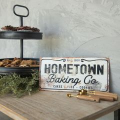 Aged Metal Hometown Baking Sign