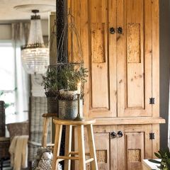 Aged Metal Trellis Pot Planter