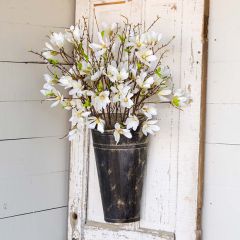 Aged Metal Wall Bucket