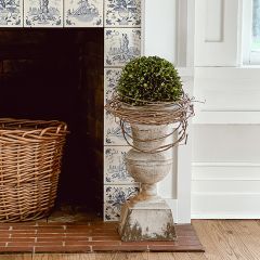 Aged Pedestal Urn Pot