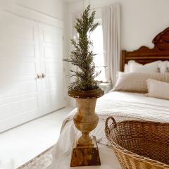 Aged Pedestal Urn Pot