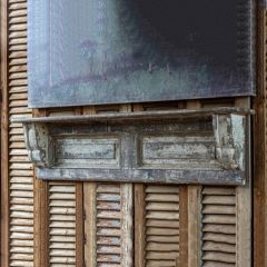 Aged Pine Wood Wall Shelf
