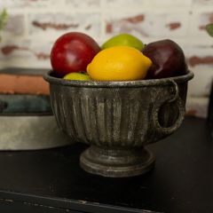 Aged Silver Decorative Compote Bowl