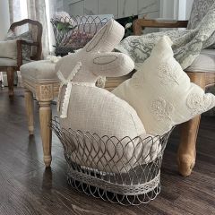 Aged Wire Basket Set of 2