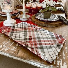 All American Plaid Rectangle Platter