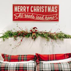 All Roads Lead Home Merry Christmas Sign
