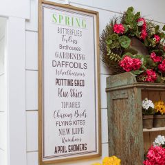 All Things Spring Wood Sign