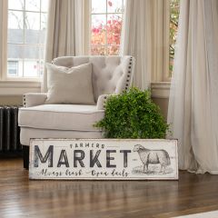 Always Fresh Open Daily Farmers Market Sign