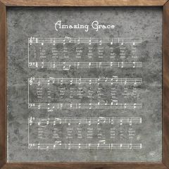 Amazing Grace Music Sheet Framed Wall Decor