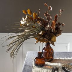 Amber Glass Bud Vase