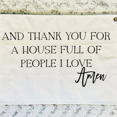 Amen Hanging Canvas Banner