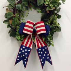 America Flag Patriotic Bow