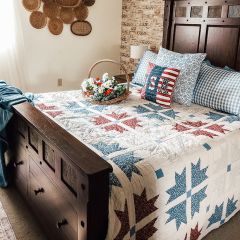 Americana Celebration Star Patchwork Quilt