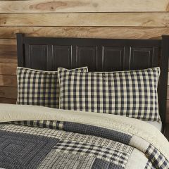 Americana Country Navy Check King Sham