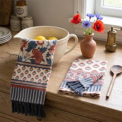 Americana Floral Tassel Tea Towel Set of 2