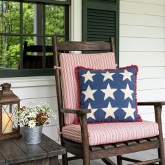 Americana Stars Stonewashed Throw Pillow