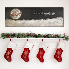 And to All a Good Night Canvas Wall Art