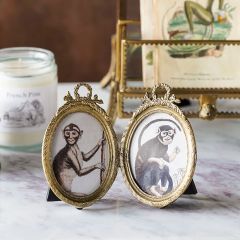 Antique Brass Finish Couples Frame