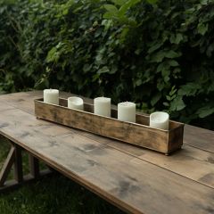 Antique Brass Metal Decorative Trays Set of 3