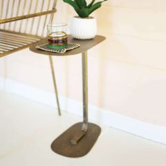 Antique Brass Side Table