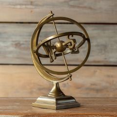 Antique Brass Tabletop Armillary