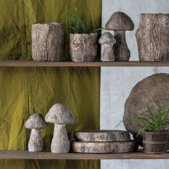 Antique Finish Concrete Mushroom