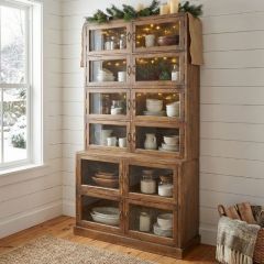 Antique Inspired 12 Door Display Cabinet