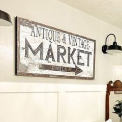 Antique Market Canvas Wall Art