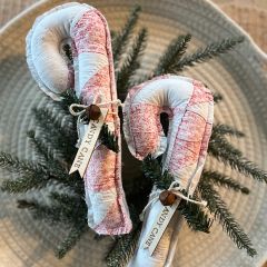 Antique Quilt Decorative Candy Cane