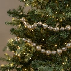 Antique Silver Glass Ornament Garland