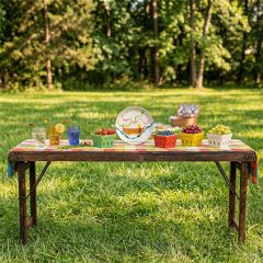 Antique Style Folding Console Table