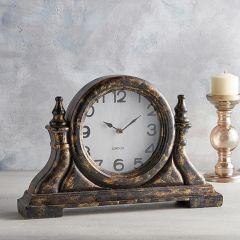 Antique Style Wood Shelf Clock