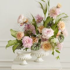 Antique White Manor Compote