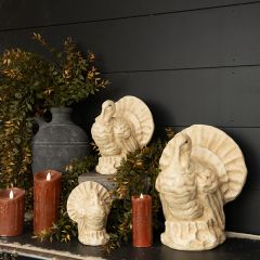 Antique White Turkey Tabletop Decor