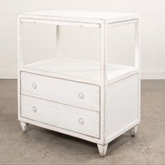 Antiqued 2 Drawer TV Stand