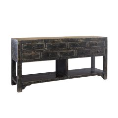 Antiqued 9 Drawer Sideboard