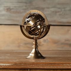 Antiqued Brass Armillary Tabletop Decor