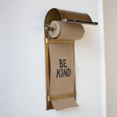 Antiqued Brass Note Paper Holder