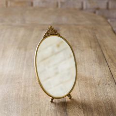 Antiqued Brass Vanity Mirror