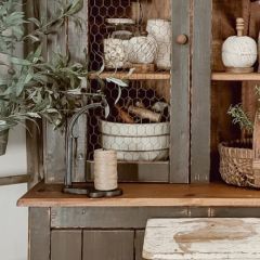 Antiqued Cast Iron Twine Dispenser