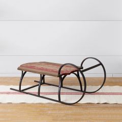 Antiqued Decorative Wooden Sleigh