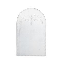 Antiqued Glass Arched Wall Mirror