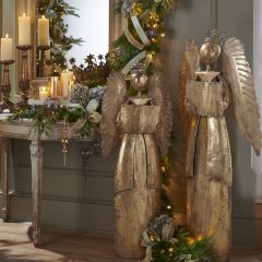 Antiqued Gold Angel Statue